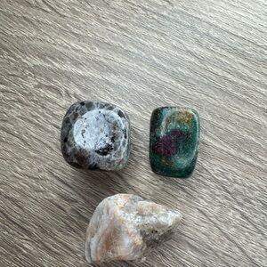 Set of Three Polished Stones Mixed Tumbles